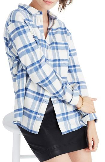 Women's Madewell Oversize Ex-boyfriend Shirt - White