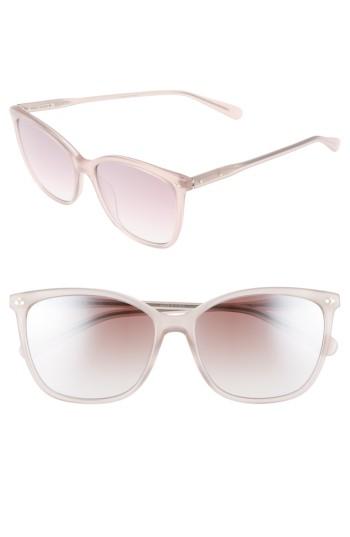 Women's Bobbi Brown The Lara 56mm Cat Eye Sunglasses - Mud