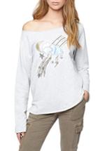 Women's Sanctuary Galaxy Sequin Sweatshirt - Grey