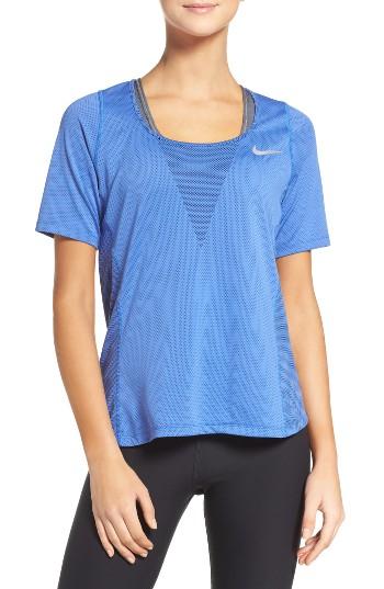 Women's Nike Zonal Cooling Relay Tee - Blue
