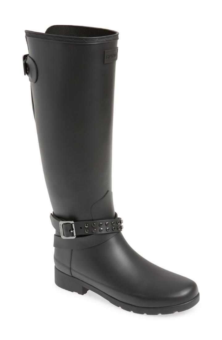 Women's Hunter Refined Adjustable Back Knee High Rain Boot