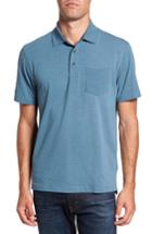 Men's Tailor Vintage Stretch Slub Jersey Polo, Size - Blue