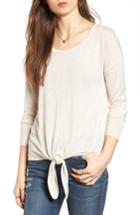 Women's Madewell Modern Tie Front Sweater, Size - White