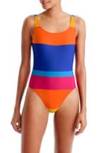 Women's J.crew Martinique Stripe U-back One-piece Swimsuit