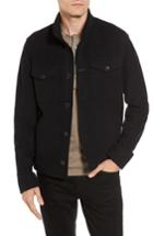 Men's James Perse Drill Button Front Knit Jacket (s) - Black