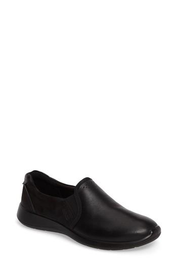 Women's Ecco Soft 5 Slip-on Sneaker -7.5us / 38eu - Black