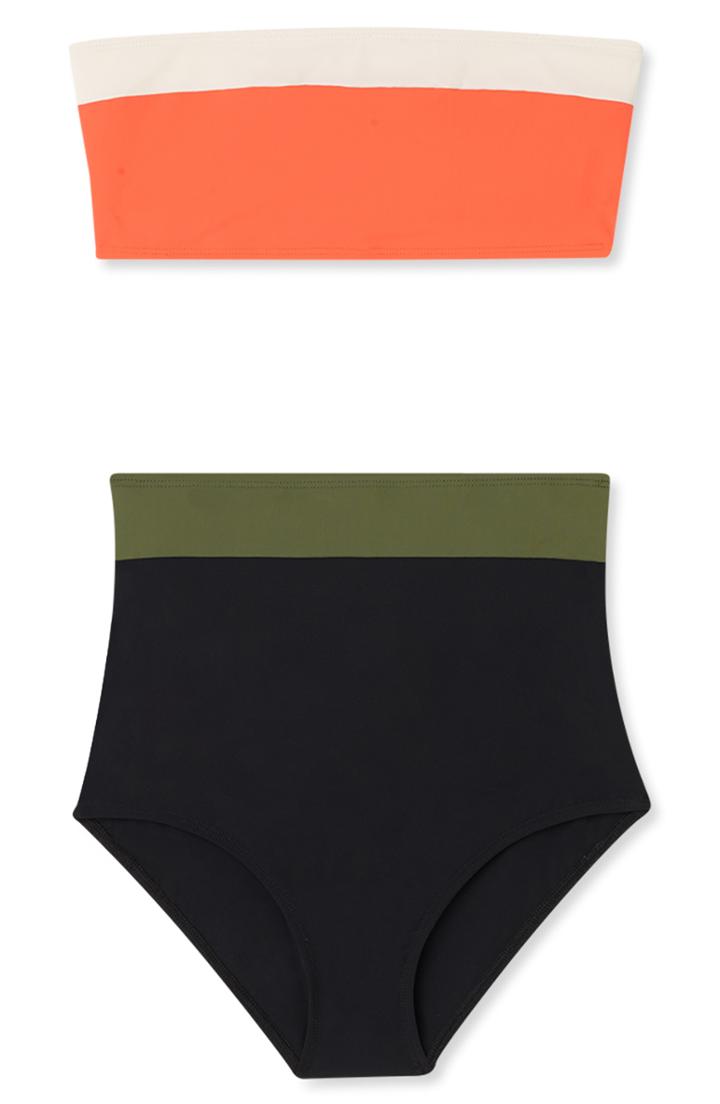 Women's Flagpole Arden High Waist Bikini Bottoms - Black