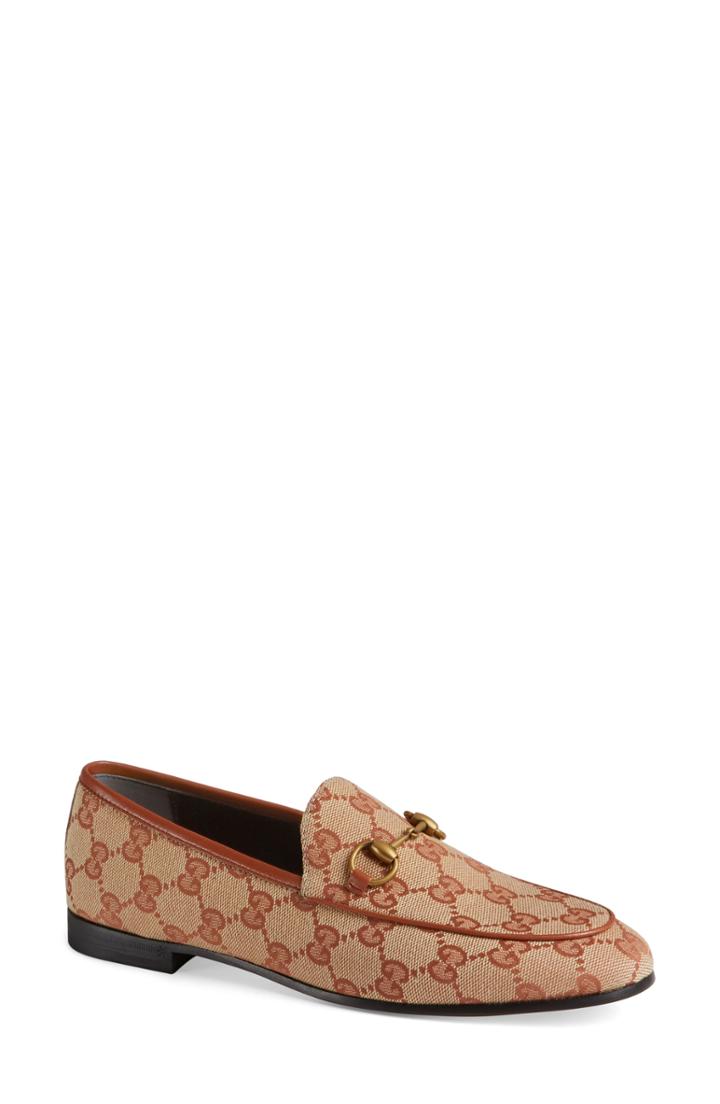 Women's Gucci New Jordaan Loafer .5us / 34.5eu - Beige