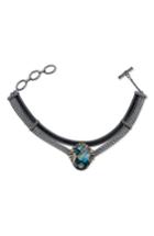 Women's Cynthia Desser Stone & Snakeskin Necklace