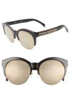Women's Moschino 56mm Special Fit Sunglasses - Black