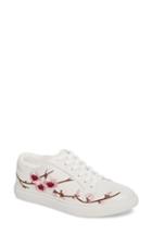 Women's Kenneth Cole New York Kam Blossom Embroidered Sneaker M - White