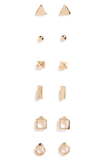 Women's Bp. 6-pack Geometric Stud Earrings