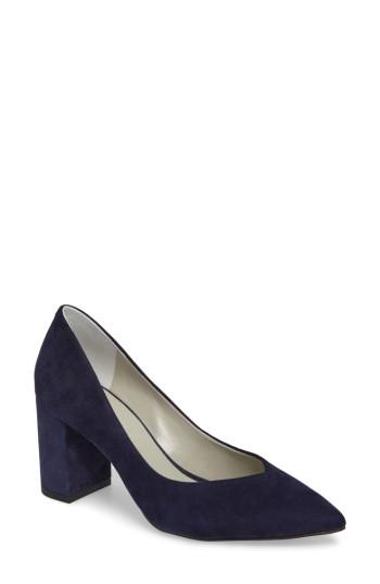 Women's 1.state Saffy Block Heel Pump M - Blue
