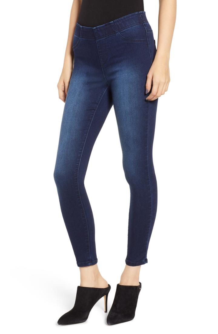 Women's 1822 Denim Pull On Ankle Skinny Jeans - Blue