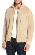 Men's Ugg Lucas High Pile Fleece Sweater Jacket, Size - Beige