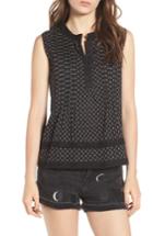 Women's Scotch & Soda Embroidered Top - Black