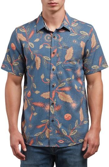 Men's Volcom Broha Woven Shirt - Blue