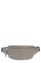 Treasure & Bond Mason Pebbled Leather Belt Bag - Grey