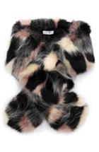 Women's Sole Society Oversized Faux Fur Wrap, Size - Pink