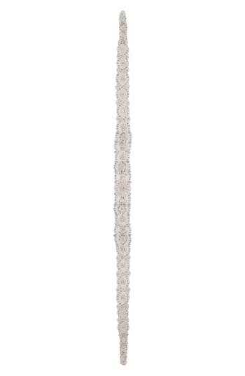 Women's Martha Blanc Medallion Crystal Belt, Size - Silver