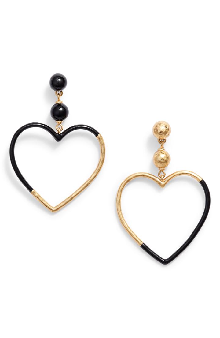 Women's Kate Spade New York Asymmetrical Heart Drop Earrings