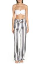 Women's Tory Burch Awning Stripe Beach Pants - Blue