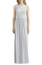 Women's After Six Sequin Open Back Chiffon Gown (similar To 14w) - Grey