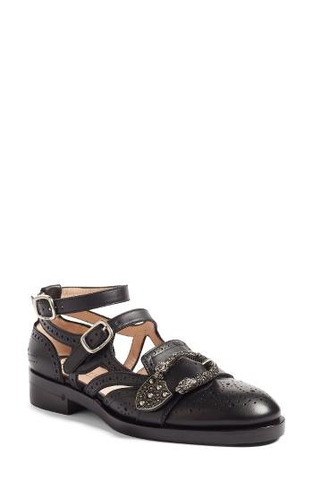 Women's Gucci Cutout Loafer .5us / 38.5eu - Black