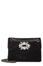 Kurt Geiger London Mini Mayfair Velvet Crossbody Bag -