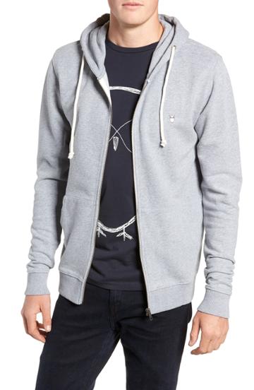 Men's Knowledgecotton Apparel Trim Fit Zip-up Hoodie