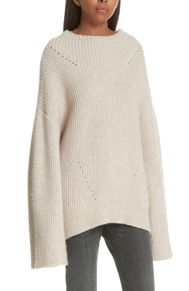 Women's Nili Lotan Ronnie Wool Blend Sweater