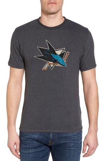 Men's American Needle Hillwood San Jose Sharks Embroidered T-shirt - Black
