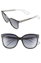 Women's Dior Diorama 3 55mm Cat Eye Sunglasses - Black Grey/ Grey