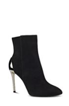 Women's Nine West 'yesday' Metallic Heel Bootie M - Black