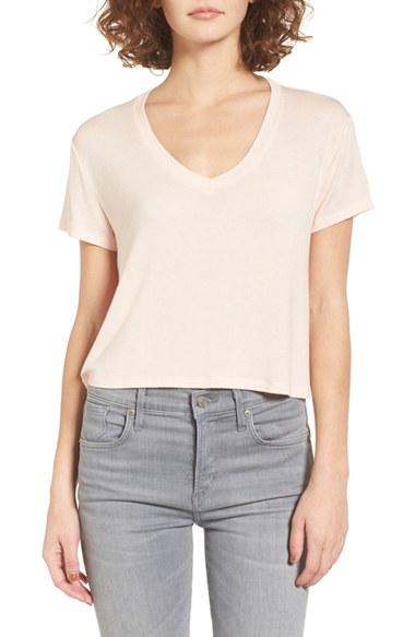Women's Bp. Crop Tee, Size - Pink