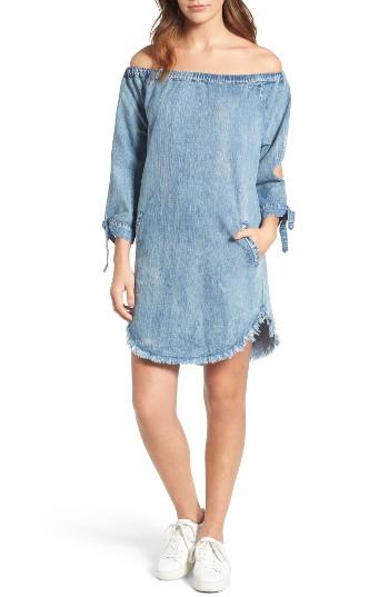 Women's Billy T Slit Sleeve Denim Dress