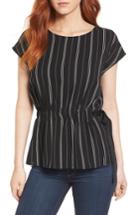 Women's Pleione Gathered Waist Side Tie Top, Size - Black