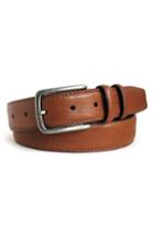 Men's Boconi Clapton Leather Belt - Cognac