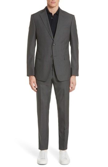 Men's Z Zegna Trim Fit Houndstooth Wool & Silk Suit