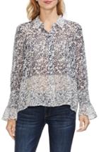 Women's Vince Camuto Tranquil Petal Print Blouse - Ivory