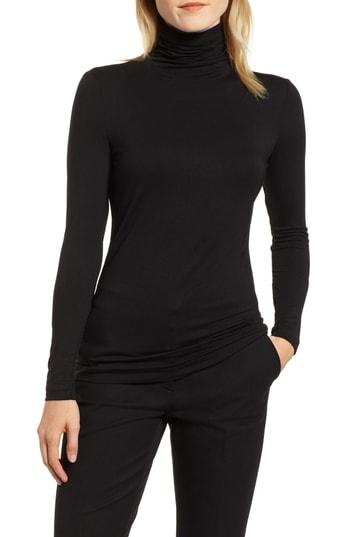 Women's Anne Klein New York Seamless Turtleneck Top - Black