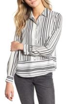 Women's All In Favor Button Up Shirt - White