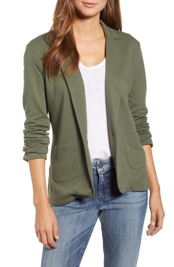 Women's Caslon Two Pocket Knit Blazer - Green