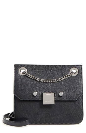 Jimmy Choo Rebel Leather Crossbody Bag - Black