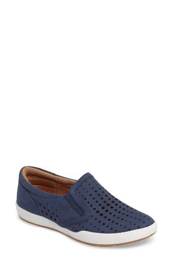 Women's Comfortiva Lyra Perforated Slip-on Sneaker N - Blue