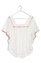 Women's Madewell Pompom Butterfly Top - White