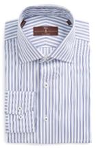 Men's Robert Talbott Estate Tailored Fit Stripe Dress Shirt - Blue