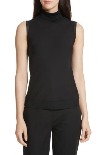 Women's Theory Turtleneck Bias Silk Top