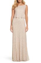 Women's Adrianna Papell Embellished Popover Gown
