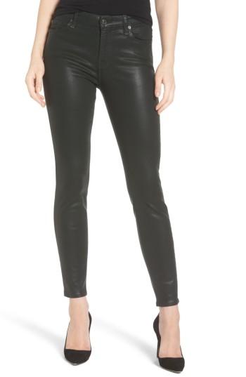 Women's 7 For All Mankind Coated Ankle Skinny Jeans - Green